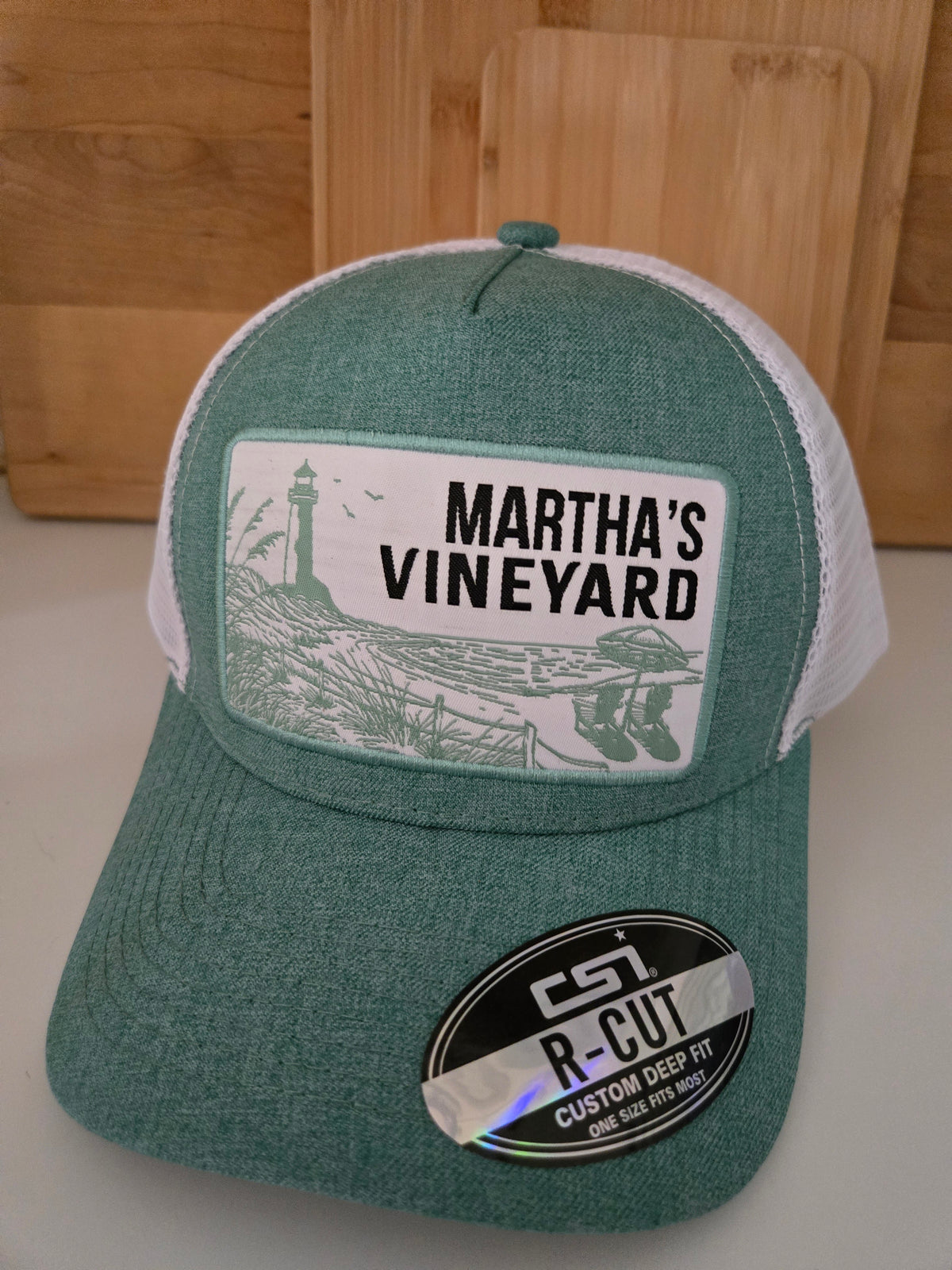 Martha's Vineyard Lighthouse Hat in Green