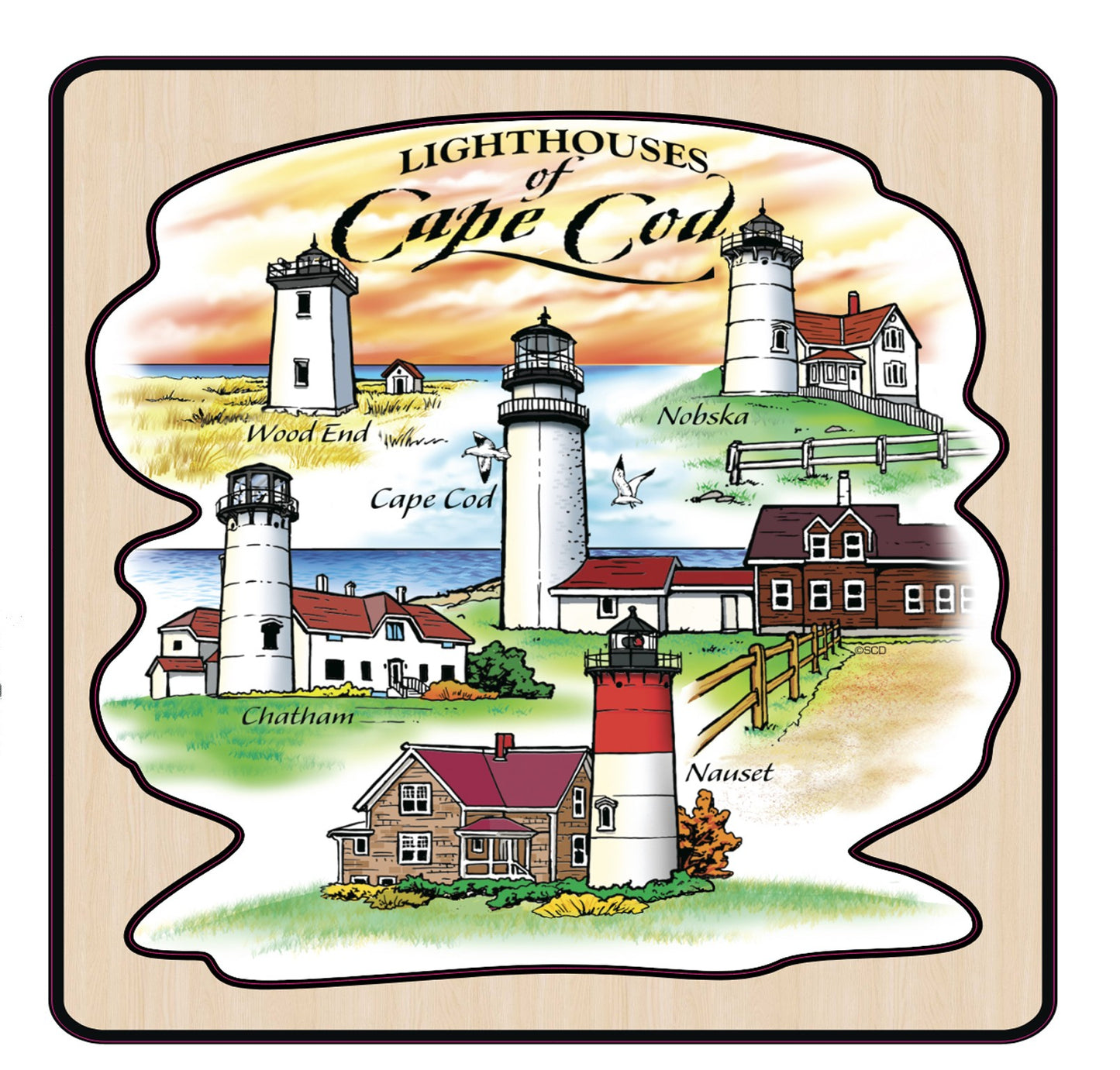 Cape Cod wood jigsaw puzzle