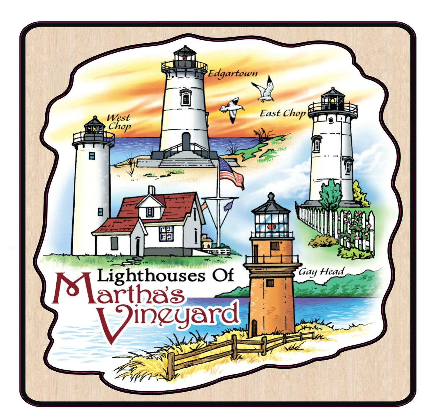 Martha's Vineyard wood jigsaw puzzle