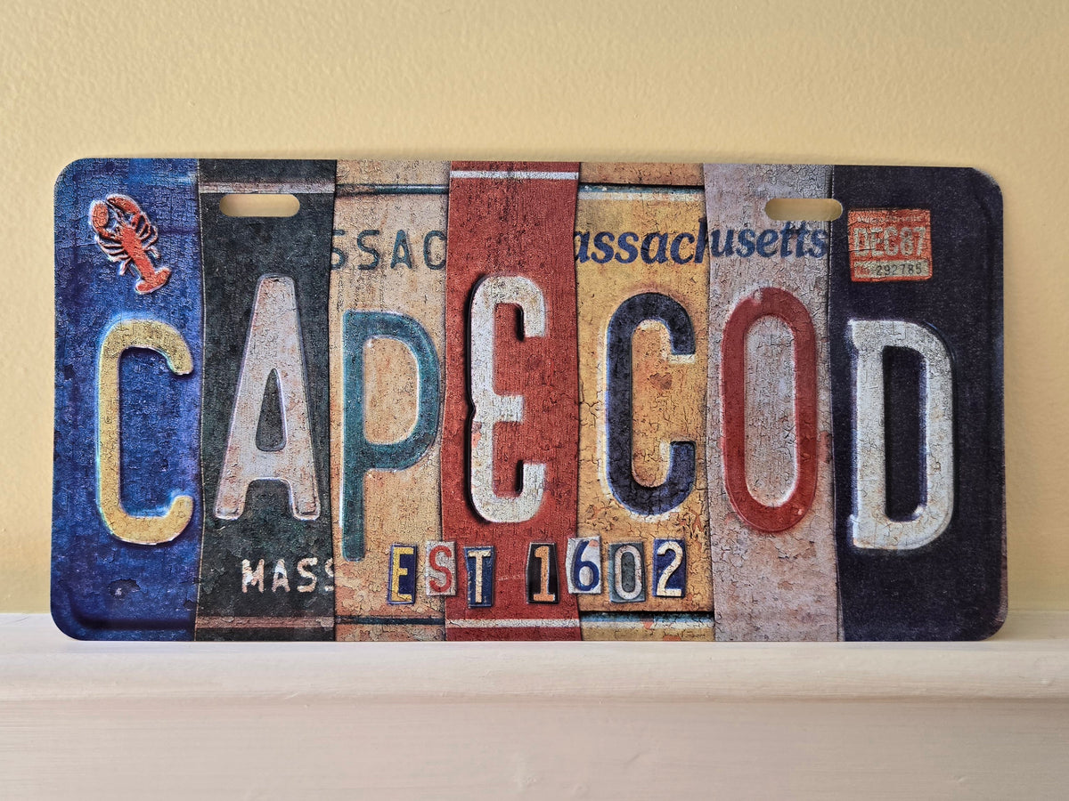 Cape Cod Metal License Plate