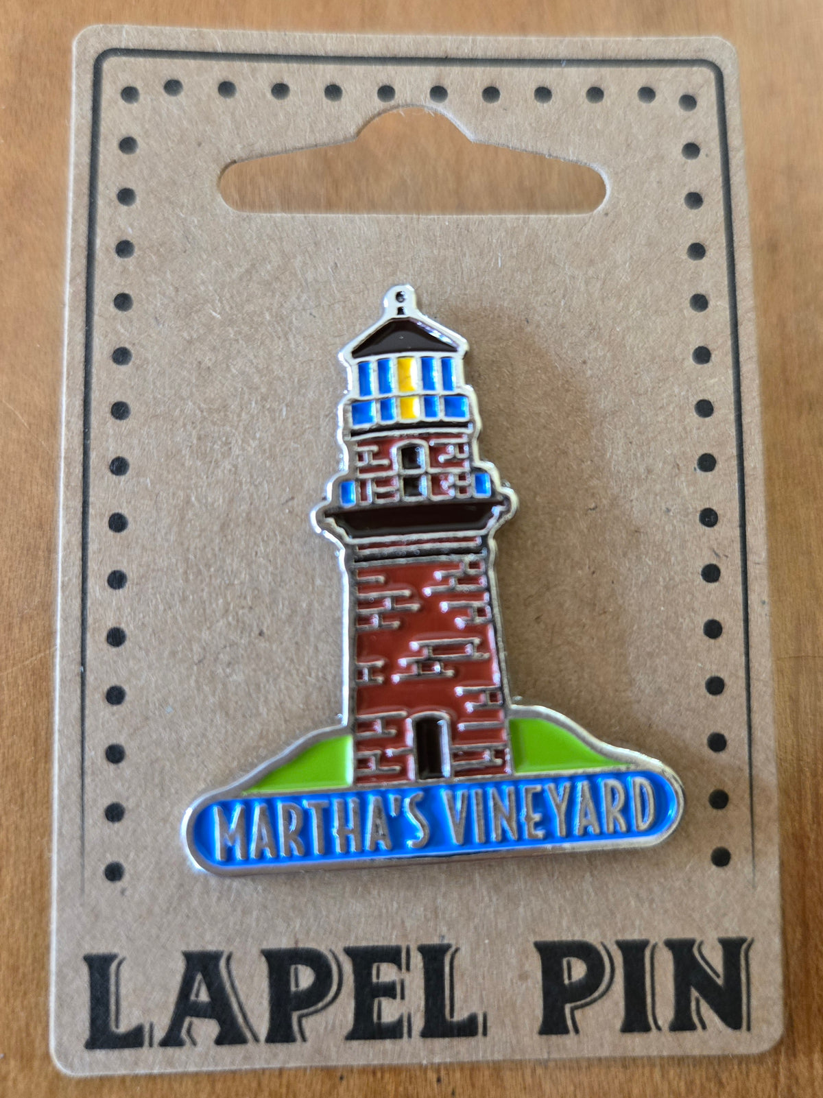 Martha's Vineyard Gay Head Light Lapel Pin