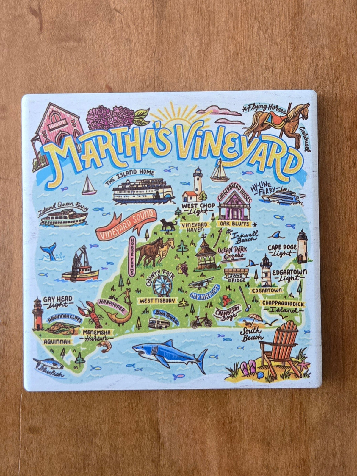 Martha's Vineyard Soapstone Coaster