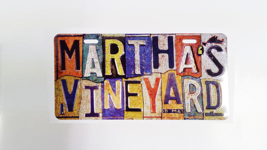 Martha's Vineyard metal license plate